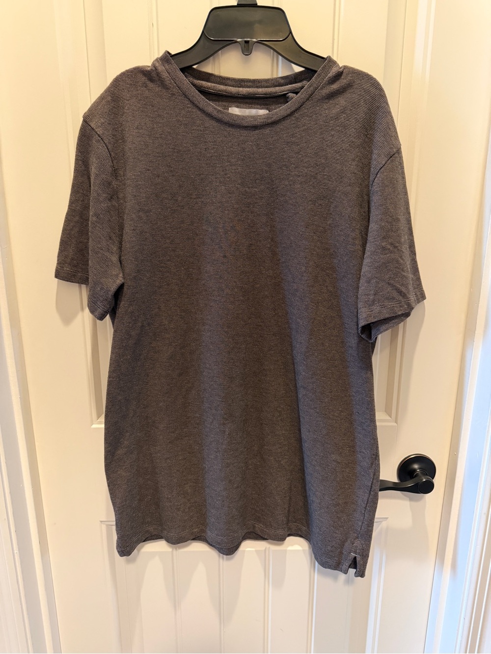 Hickey Freeman Men's Short-Sleeve Crewneck Shirt - Gray